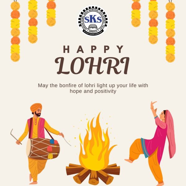 🌾🔥 Happy Lohri from SKS Group of Colleges! 🔥🌾